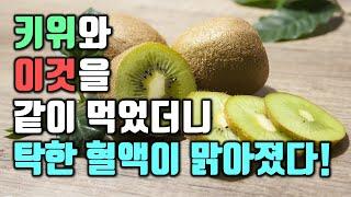 키위와 이것을 같이 먹었더니 탁한 피가 맑아졌다!(면역력 강화와 장 건강 등 키위의 놀라운 효능 포함)