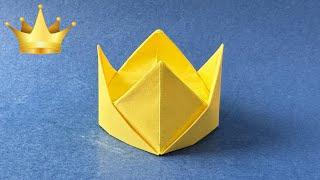 Folding crown with paper | How to fold a paper crown | Paper crafts