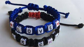 How to make a Name Band | Friend ship band |DIY wrist band for boys.