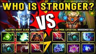 WHO IS STRONGER? | 32KILLS & 127K Damage Spectre Vs. 7.38 Lifesteal Spidering Broodmother DOTA 2