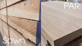 What's the difference between sawn and PAR timber?