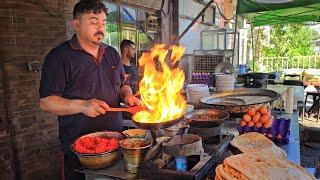 Traditional Iraqi Breakfast from Baghdad, Ali Al-Qassab Restaurant | Iraqi Street Food