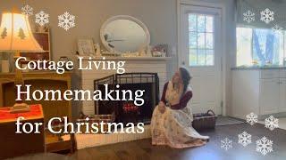 Simple Christmas Decorating Pt 2Cottage HomemakingHandmade Vintage Crafting Rustic Woodland Cabin