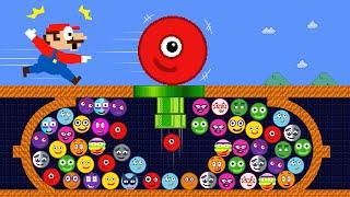 Mario & Numberblocks March Madness in Maze Mayhem - Marble Race | Game Animation