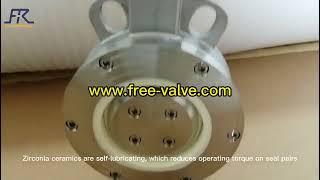 Pneumatic ceramic butterfly valve 02