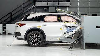 2024 Acura ZDX passenger-side small overlap IIHS crash test