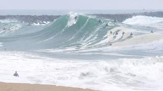 The WEDGE - Big Swell and Heavy Wipeouts July 2024 !!! (RAW)