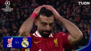 ¡OTRO PENAL FALLADO! Salah PERDONA | Liverpool 1-0 Real Madrid | UEFA Champions League 24/25 | TUDN