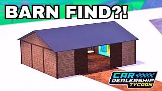 BARN HUNT FREE ZENVO SOON?! Car Dealership Tycoon!  #cardealershiptycoon #roblox