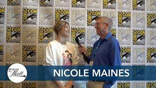 Matt Ryan talks with Actress Nicole Maines about her career at Comic Con 2024