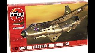 ENGLISH ELECTRIC LIGHTNING F.2A AIRFIX 1/72 Scale Model Kit VIDEO REVIEW