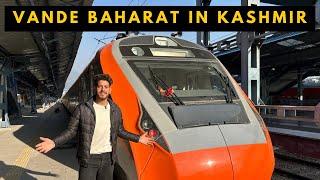 HISTORIC MOMENT VANDE BAHARAT IN KASHMIR || USBRL PROJECT COMPLETED