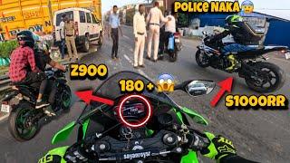 Ninja Zx10r vs BMWs1000rr vs Z900 crazy RideZx10r Ride 200Kmpl