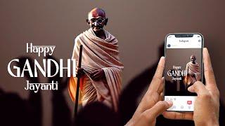 Happy Gandhi Jayanti Motion Graphics 2024  | No copyright  |  Royalty Free HD Reel