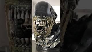 Sideshow 1:1 Life Size Aliens Warrior Statue Bust #shorts