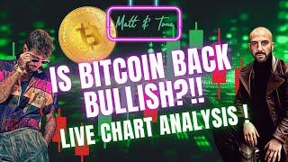 IS BITCOIN BACK BULLISH?! - LIVE BITCON PRICE ANALYSIS!
