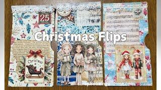 CHRISTMAS FLIPS WITH POCKETS FROM JUNK MAIL