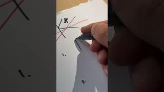 How to sign the letter K?️#signature #letters#handwriting