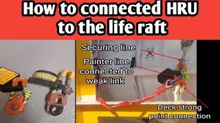 How to connected HRU to the life raft