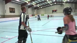 Mackenzie Wilson plays roller hockey with Cascade Indoor Sports