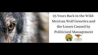 25 Years Back in the Wild: Mexican Wolf Genetics and the Losses Caused by Politicized Management