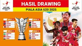 HASIL LENGKAP DRAWING PIALA ASIA U-20 2025 ~ INDONESIA di 'Grup Neraka' bersama JUARA BERTAHAN