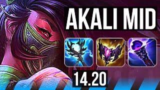 AKALI vs YASUO (MID) | Dominating | EUW Master | 14.20