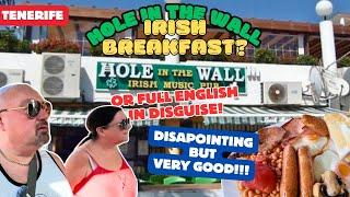 FAKE!!! THIS IS NOT A Full Irish Breakfast.. we got LED ASTRAY at HOLE IN THE WALL - Tenerife