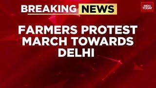 Farmers' March to Delhi Halted: Tear Gas Fired at Shambhu Border | India Today