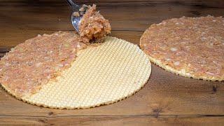 Minced meat recipe you haven't cooked yet. A platter with minced meat and waffles in 15 minutes!