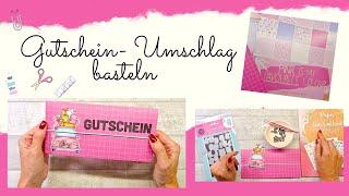 ️ Gutschein- Umschlag/Mappe basteln   I mit Papier und Stanzen von ACTION I Annilis Welt ️