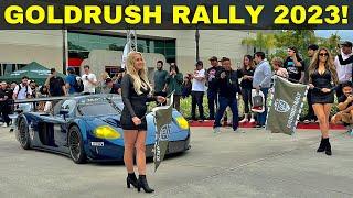 goldRush Rally GRXV 2023 Full Throttle X HRE Wheels Open House - Maserati MC12 Corsa Race Car REVS!