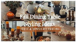  2024 FALL DECORATE WITH ME│FALL DINING TABLE STYLING IDEAS│FALL FARMHOUSE DECOR INSPIRATION