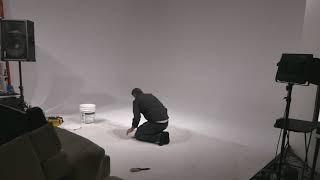 Painting the Cyclorama Wall at Thick and Mystic Media