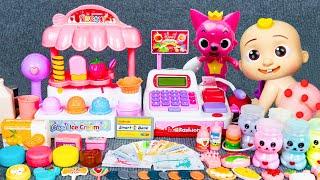 Satisfying with Unboxing Rainbow Ice Cream Playset, COCOMELON Pinkfong Doctor toys collection ASMR