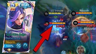 FINALLY I FOUND THE BEST DAMAGE BUILD (AUTO WIN!!)| BENEDETTA GAMEPLAY | MLBB | MobileLegends |