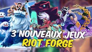 3 NOUVEAUX JEUX RIOT FORGE DÉBARQUENT