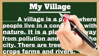 My village essay in English | Essay on My village in English | My village paragraph | My village