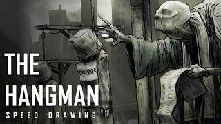 "The Hangman" (An Original Horror Illustration) SPEED-DRAW