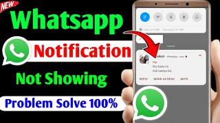 whatsapp notification not showing on home screen | whatsapp notification show nahi ho raha hai