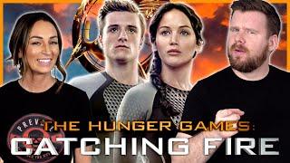 My wife watches THE HUNGER GAMES: CATCHING FIRE for the FIRST time || Movie Reaction