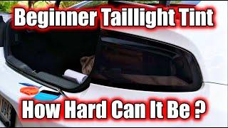 Beginner Tail Light Tint | Smoke Taillights | VViViD Dark Black Air Release Vinyl Wrap | Charger R/T