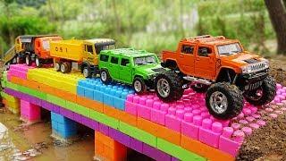 Build Bridge Blocks Toys for Children | Construction vehicles for kids