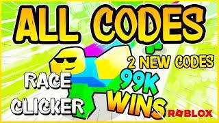 2 NEW WORKING CODES for  RACE CLICKER  Update RNG  Roblox 2024