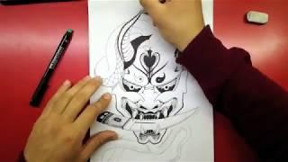 ONI - Tattoo drawing by Fabio Guerrera