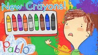 Pablo - New Crayons! | ️ | Back to School | Cartoons for Kids 