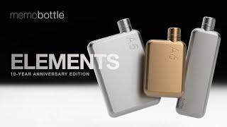 Memobottle Elements – Titanium, Copper and Satin Steel