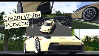 Cream White and White Rims Porsche Edit #photography #videography #roblox #swfl