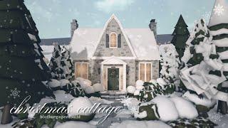 ‧₊˚ christmas cottage | bloxburg speedbuild ‧₊˚