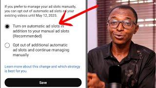 You will lose money by choosing the wrong setting - New YouTube Update